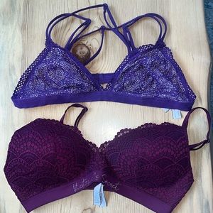 2 Victoria’s Secret Bras size 32D and Large
